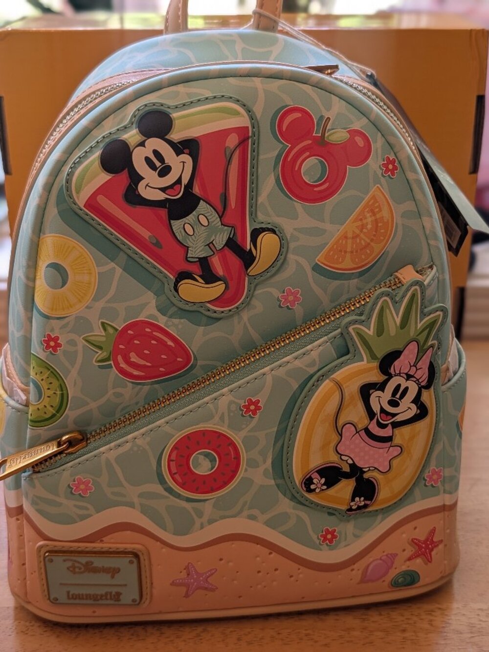 Loungefly Disney Mickey & Minnie Beach Fun Mini Backpack